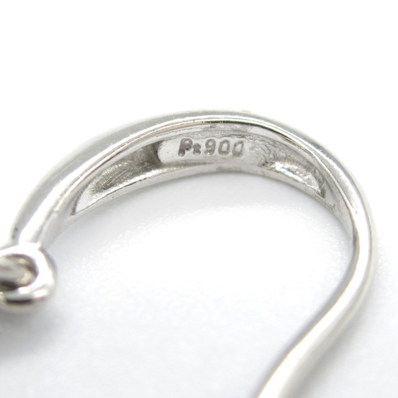 LuxUness Platinum Diamond Earrings Jewelry Metal Earrings - Picture 3 of 7